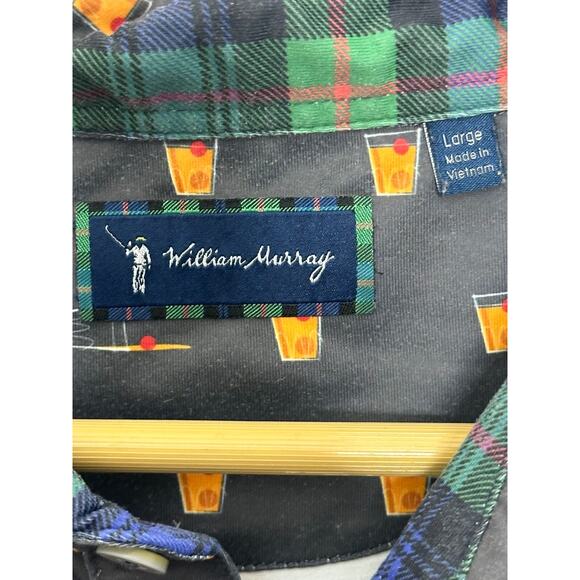 William Murray Golf The Old Fashioned Golf Shirt Men's Large Gray - Picture 3 of 4